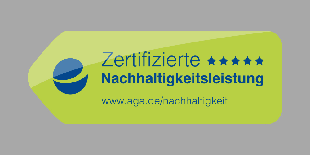 AGA-Siegel Zertifizierte Nachhaltigkeitsleistung